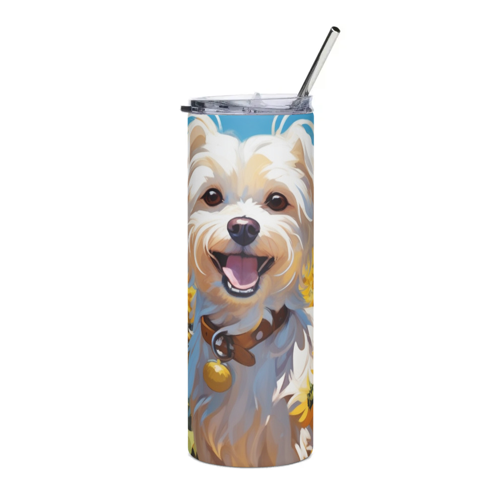 PugMug Custom Maltese Dog Stainless Steel Tumbler