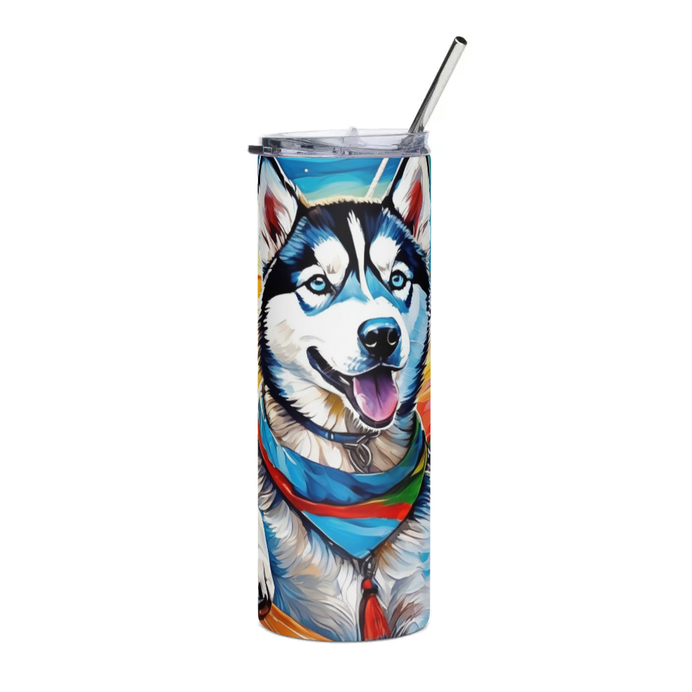 PugMug Custom Siberian Husky Stainless Steel Tumbler