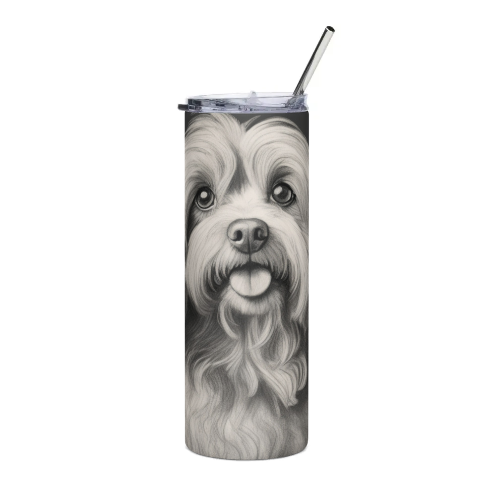 PugMug Custom Tan Havanese Dog Stainless Steel Tumbler