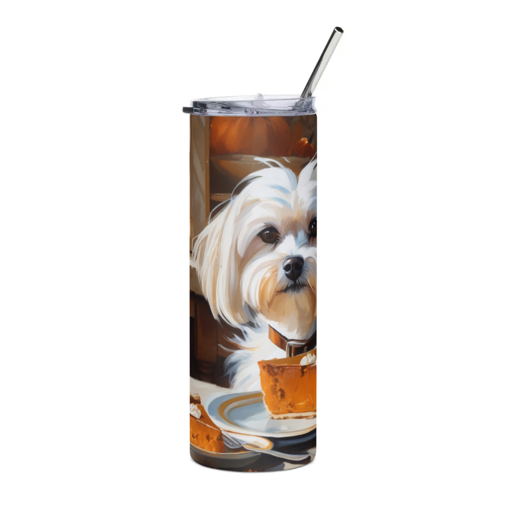 PugMug Custom Maltese Dog Stainless Steel Tumbler