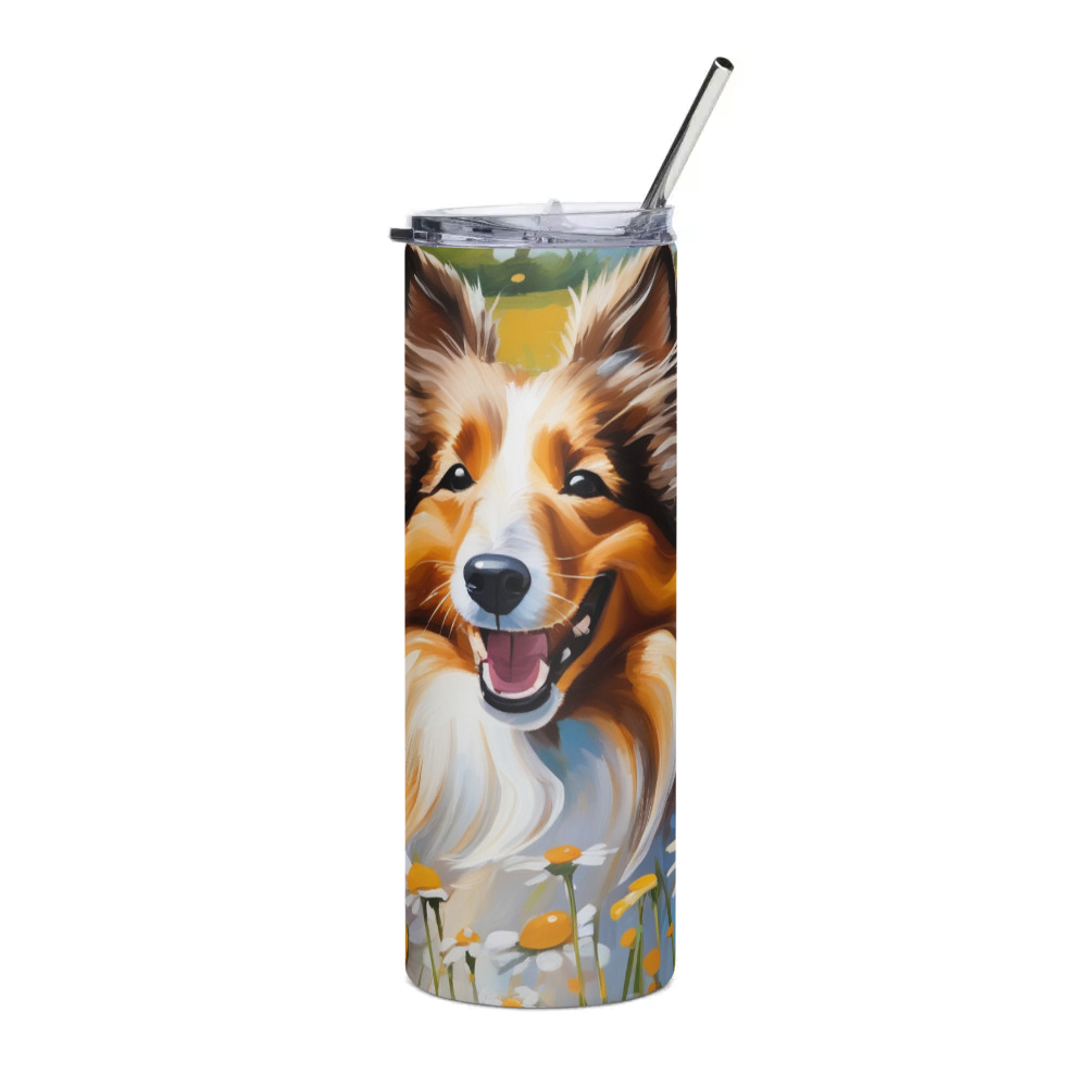 PugMug Custom Shetland Sheepdog Stainless Steel Tumbler