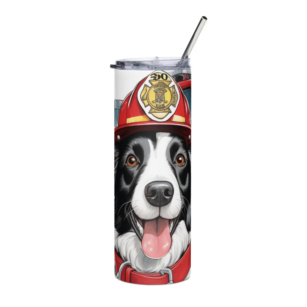 PugMug Custom Border Collie Stainless Steel Tumbler