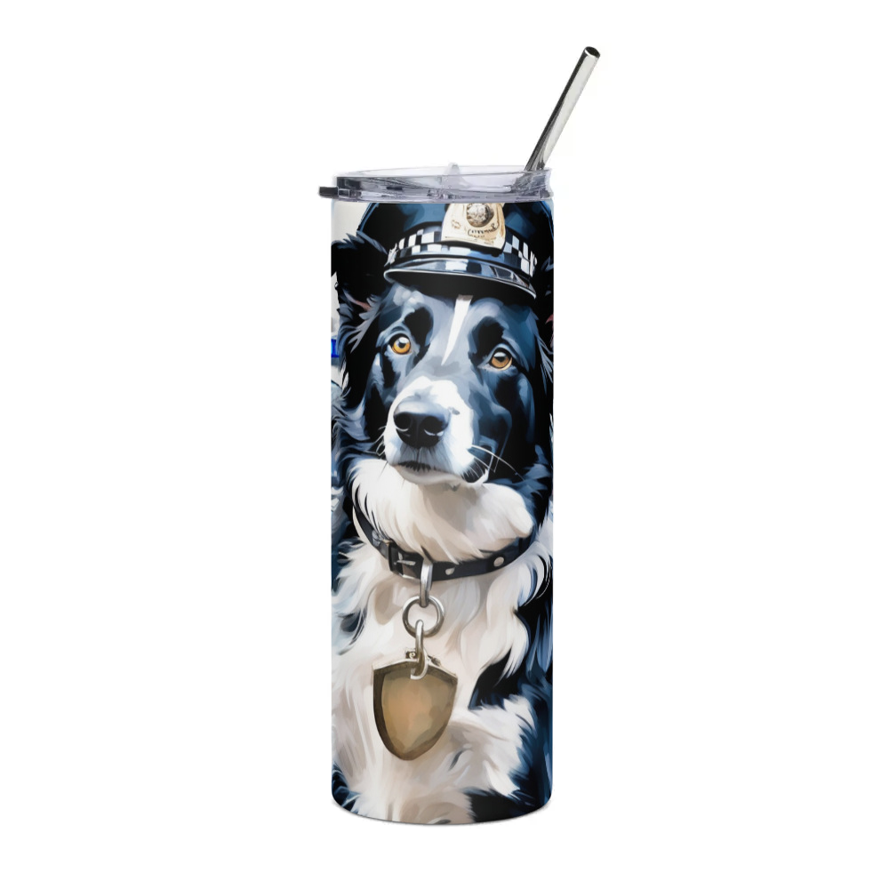 PugMug Custom Border Collie Stainless Steel Tumbler
