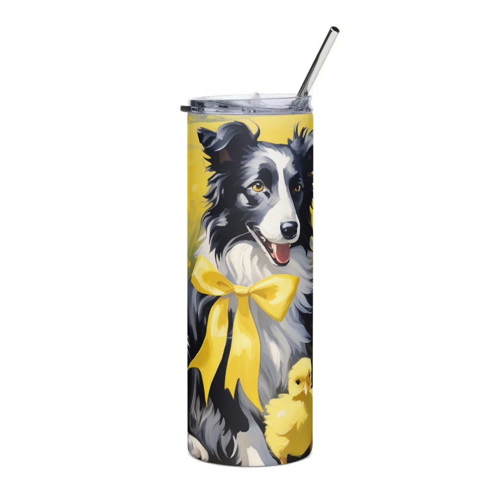 PugMug Custom Border Collie Stainless Steel Tumbler