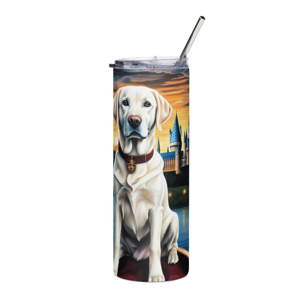 PugMug Custom White Labrador Retriever Stainless Steel Tumbler