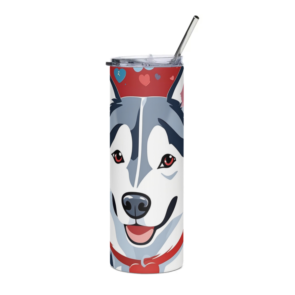 PugMug Custom Siberian Husky Stainless Steel Tumbler