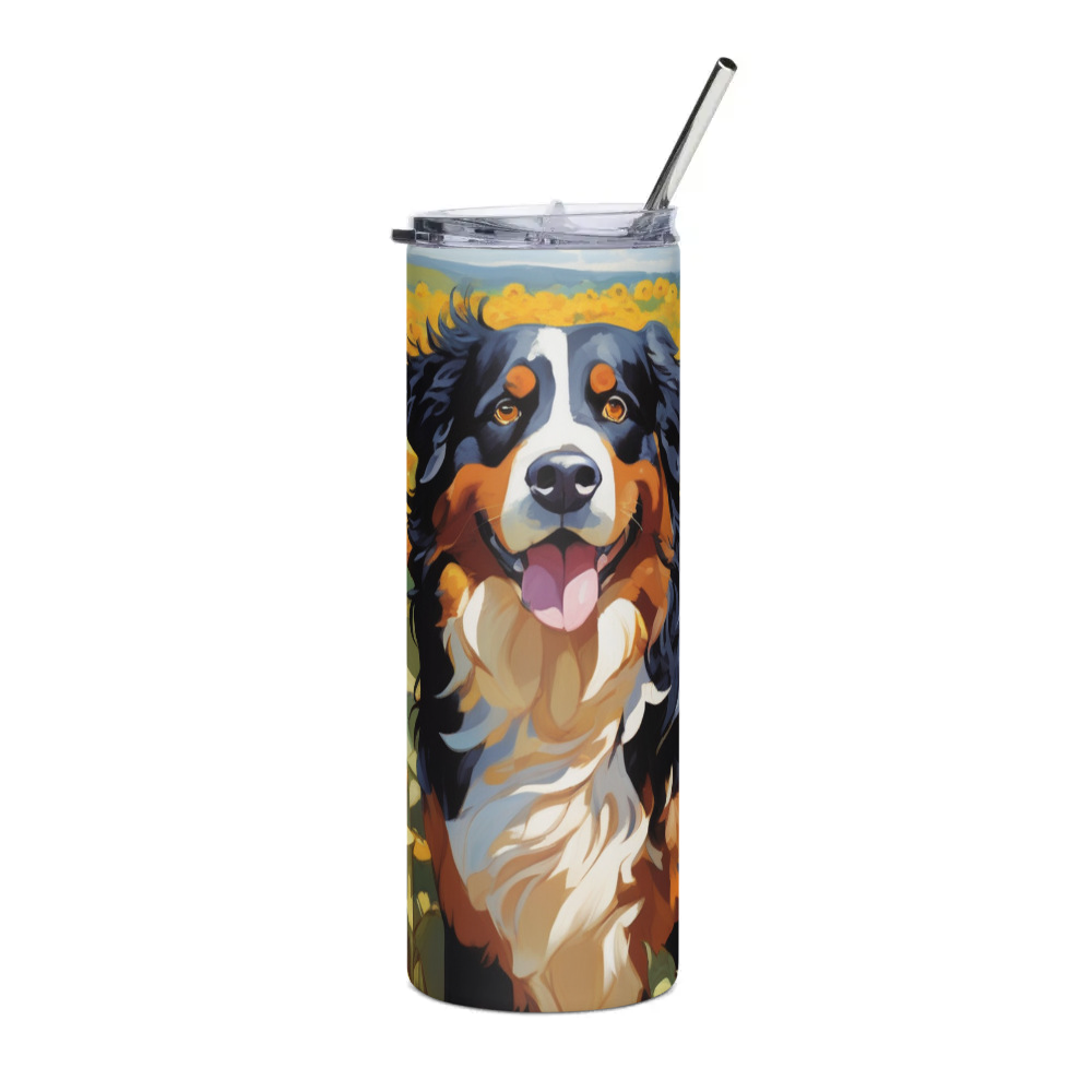 PugMug Custom Bernese Mountain Dog Stainless Steel Tumbler