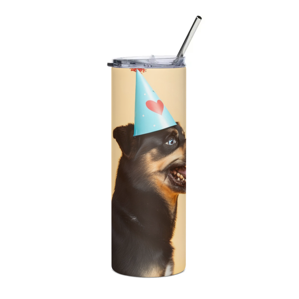 PugMug Custom Blue Stainless Steel Tumbler