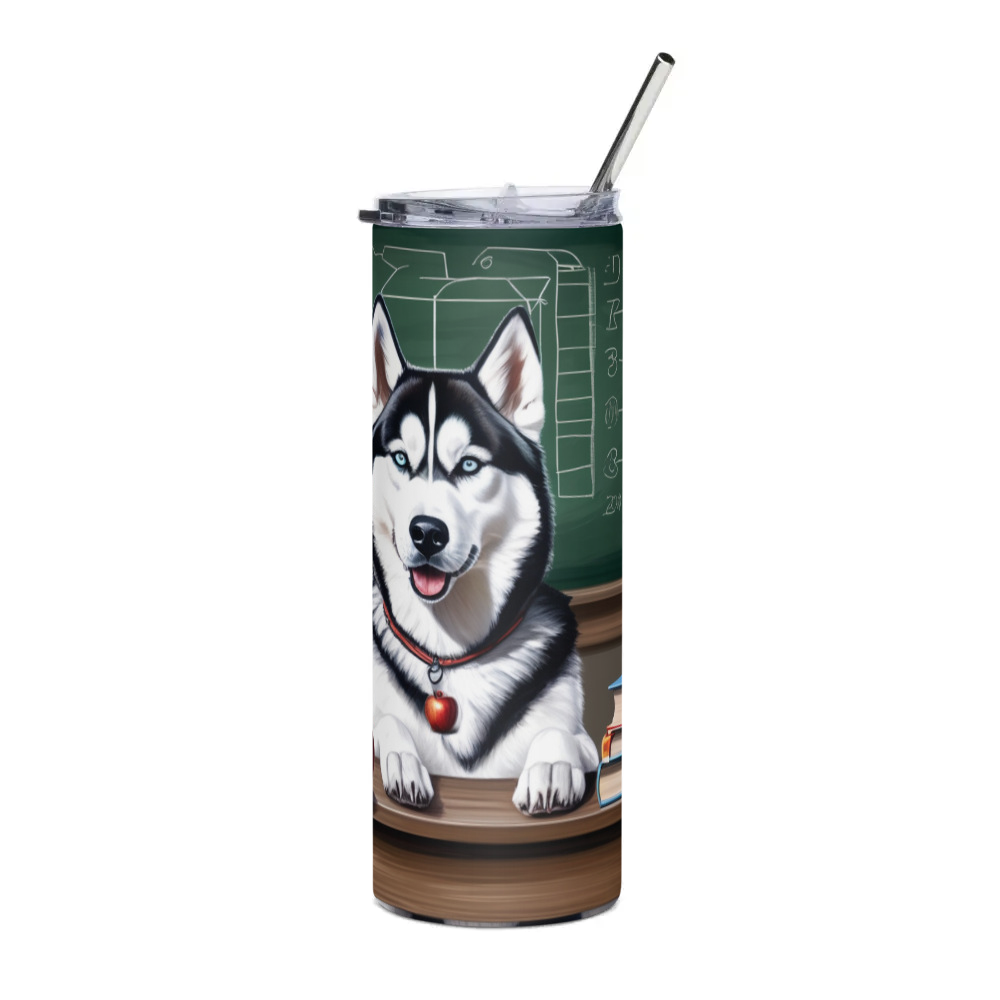 PugMug Custom Siberian Husky Stainless Steel Tumbler