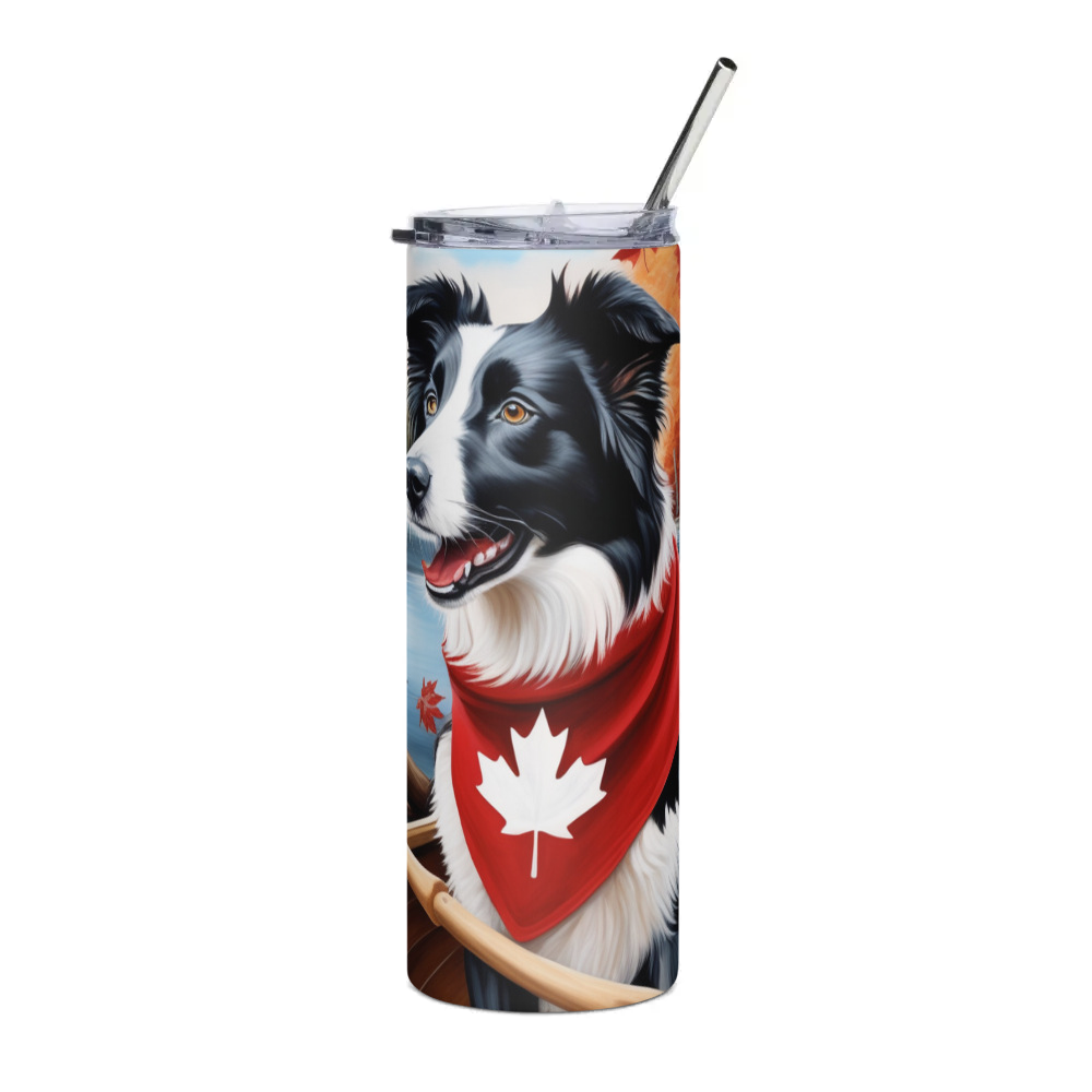 PugMug Custom Border Collie Stainless Steel Tumbler