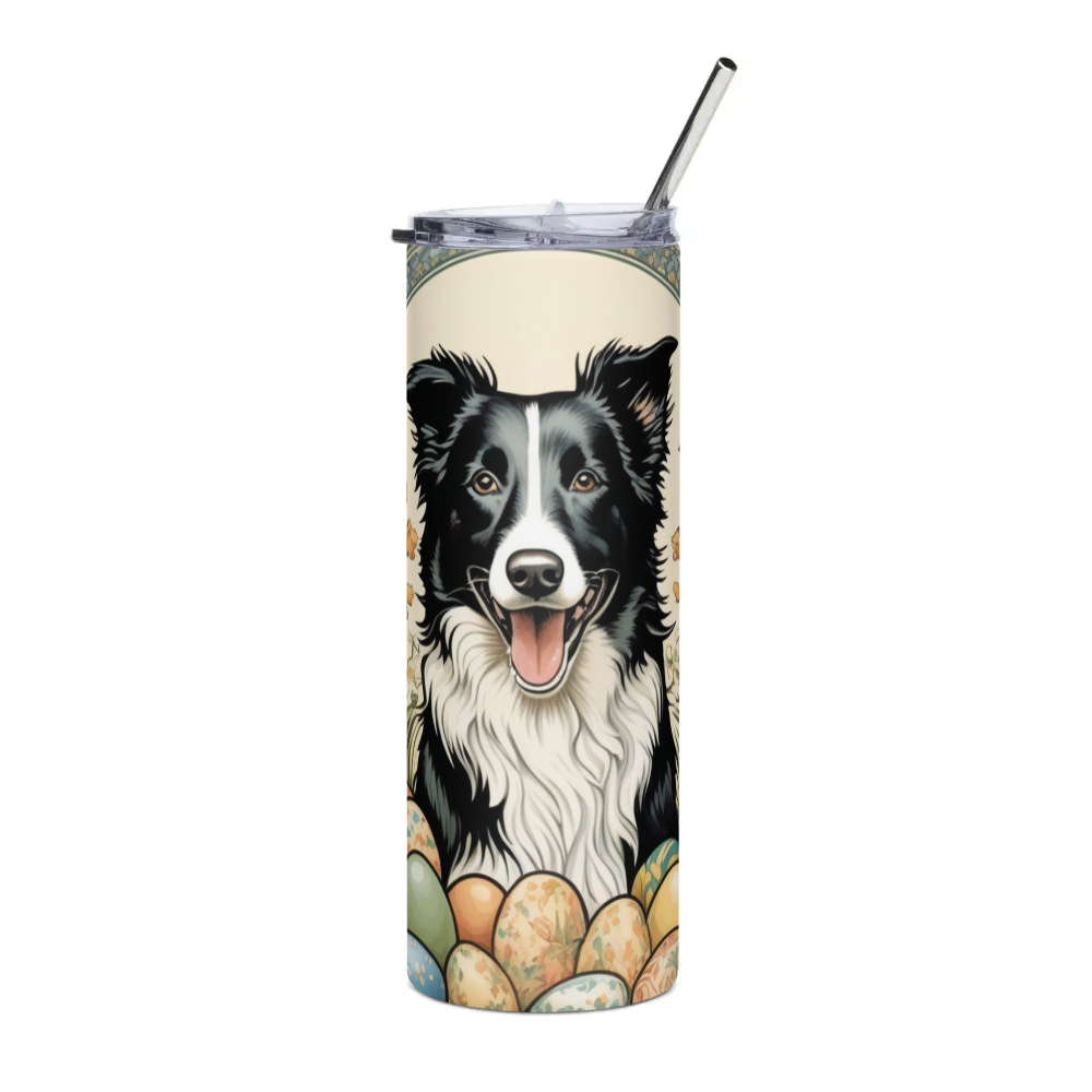 PugMug Custom Border Collie Stainless Steel Tumbler