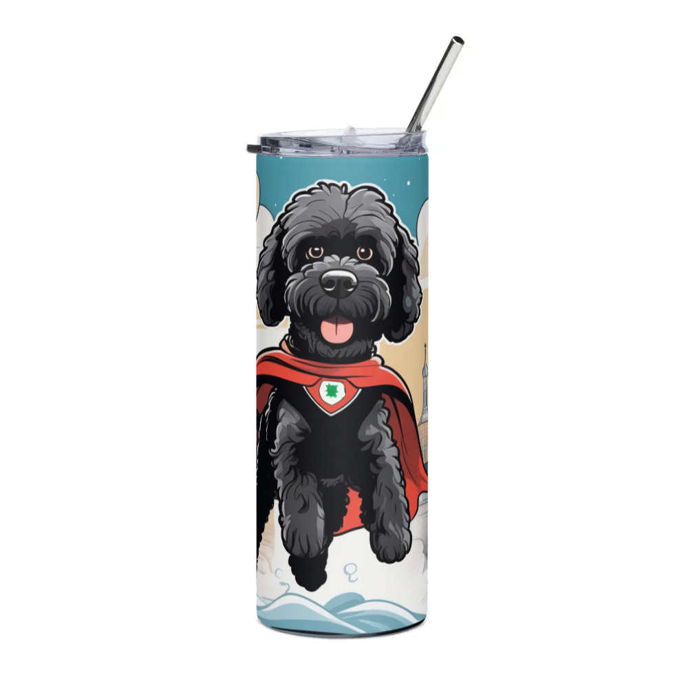 PugMug Custom Portuguese Water Dog Stainless Steel Tumbler