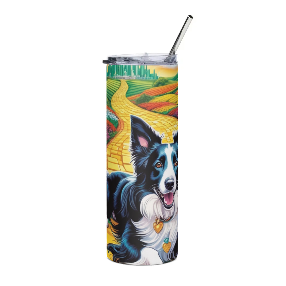 PugMug Custom Border Collie Stainless Steel Tumbler