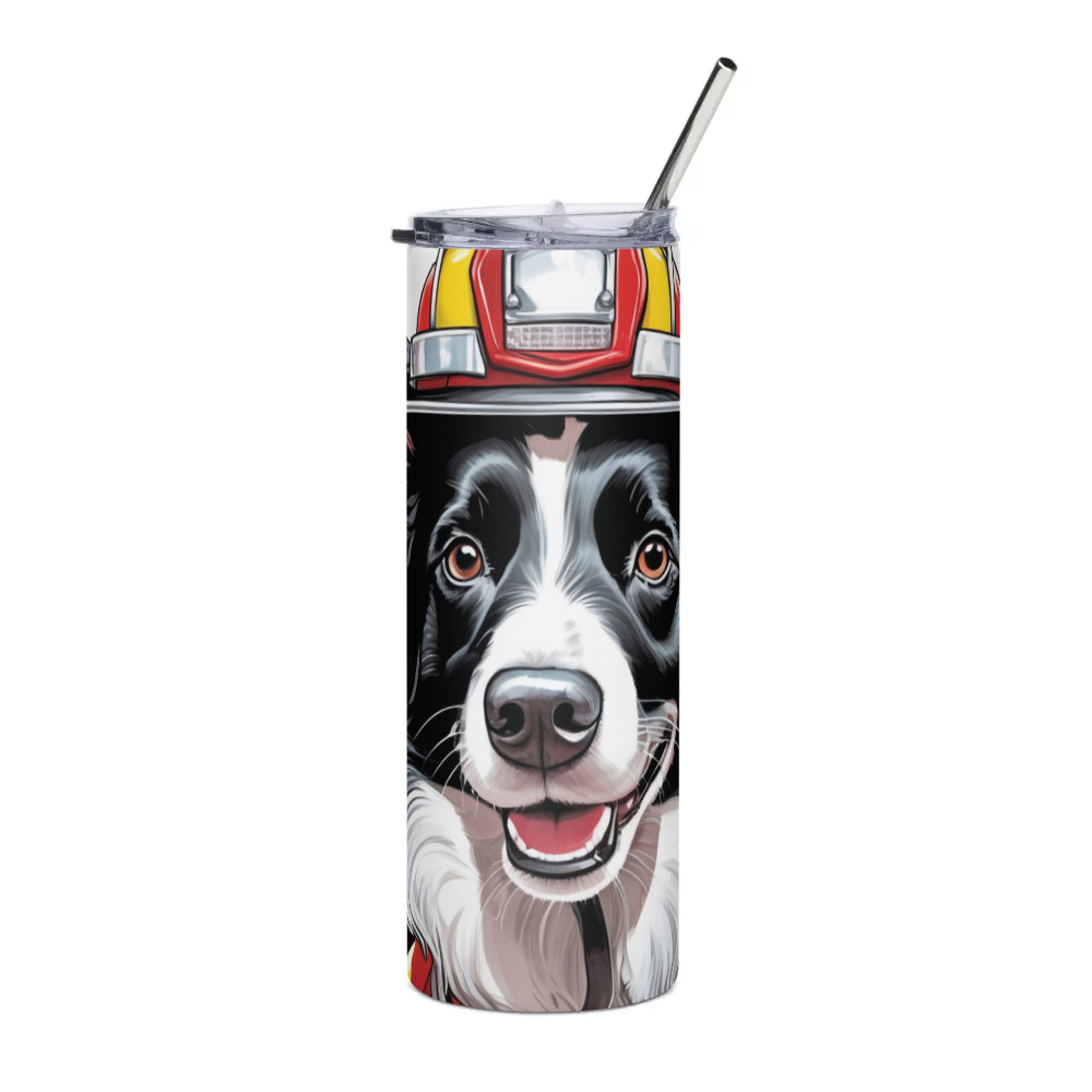PugMug Custom Border Collie Stainless Steel Tumbler