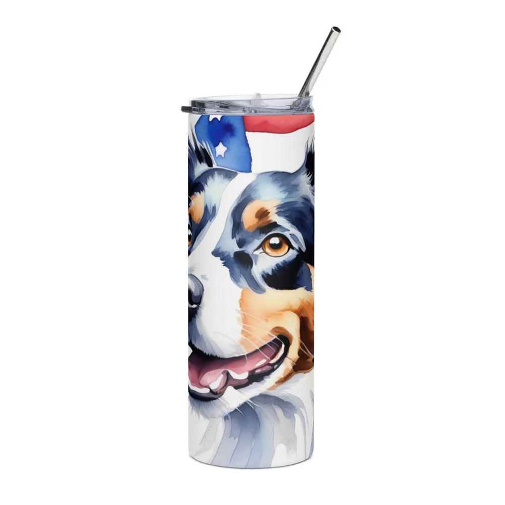 PugMug Custom Border Collie Stainless Steel Tumbler