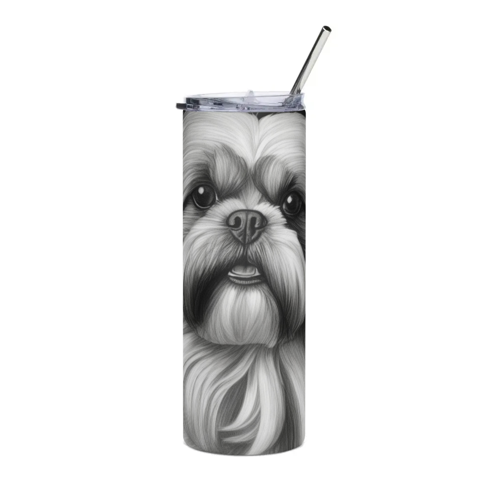 PugMug Custom Shih Tzu Stainless Steel Tumbler