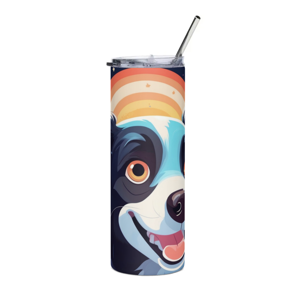 PugMug Custom Border Collie Stainless Steel Tumbler