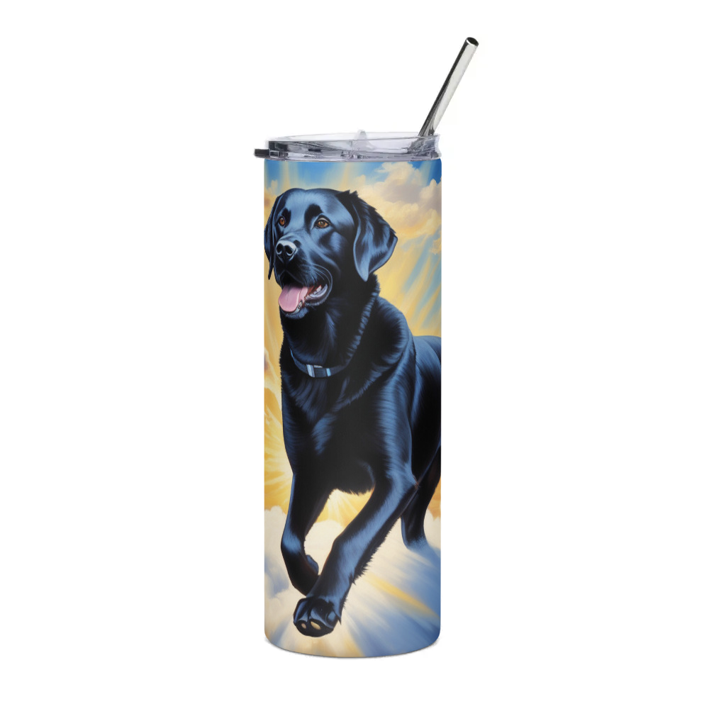 PugMug Custom Black Labrador Retriever Stainless Steel Tumbler