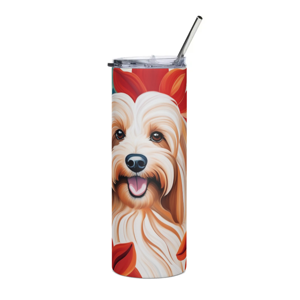PugMug Custom Tan Havanese Dog Stainless Steel Tumbler