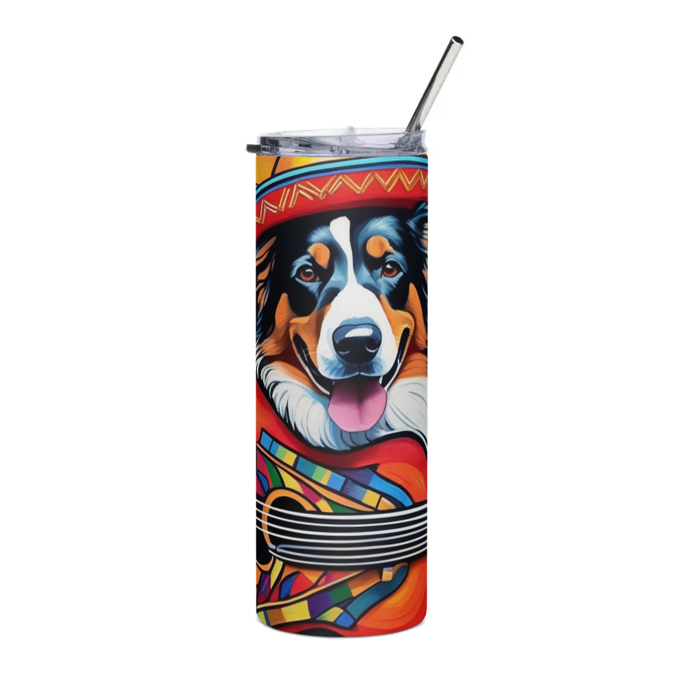 PugMug Custom Miniature American Shepherd Stainless Steel Tumbler