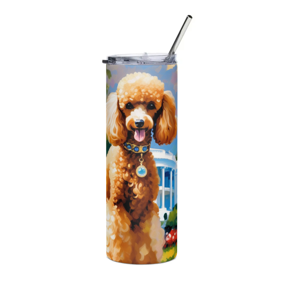 PugMug Custom Tan Poodle Stainless Steel Tumbler