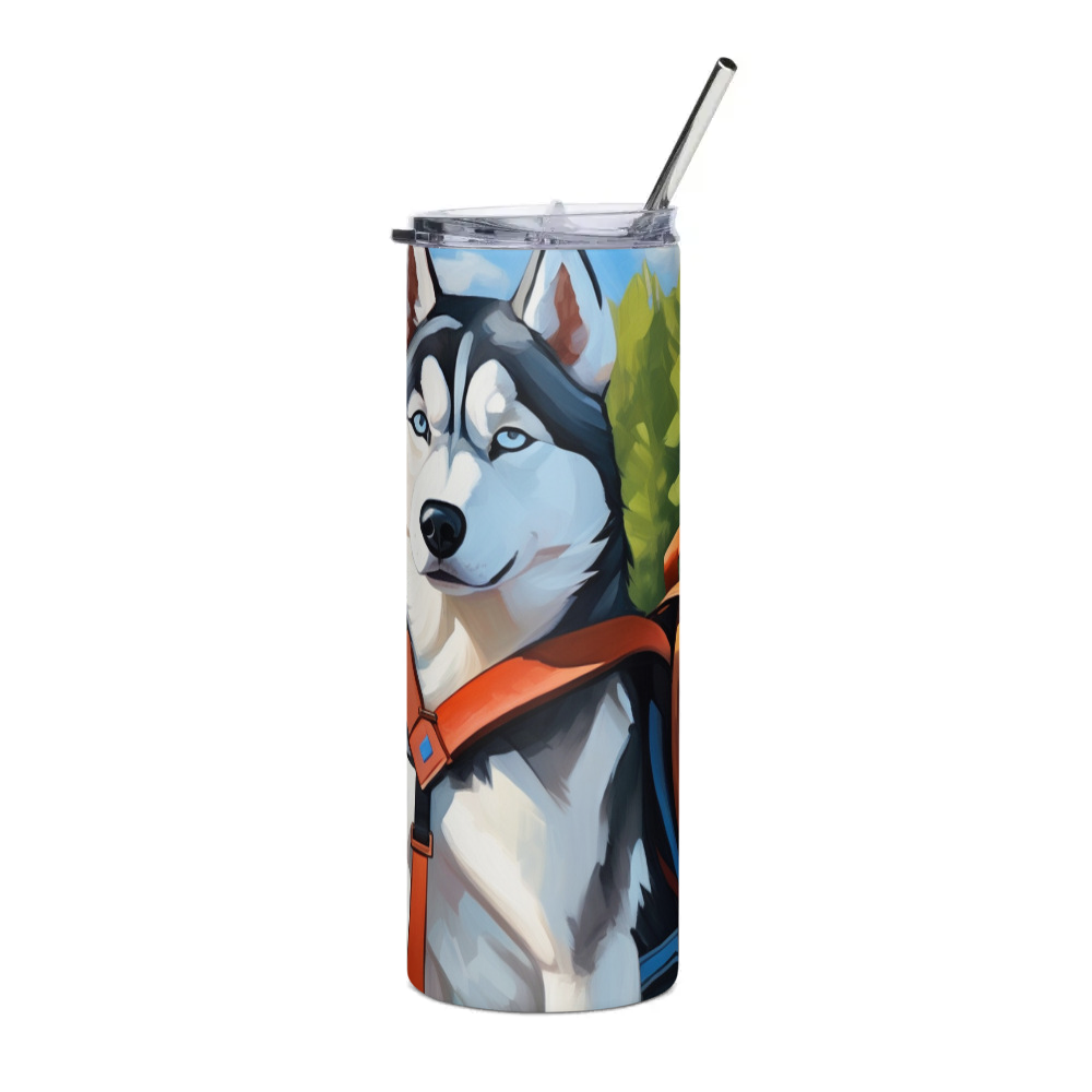 PugMug Custom Siberian Husky Stainless Steel Tumbler