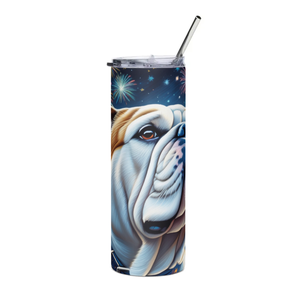 PugMug Custom Bulldog Stainless Steel Tumbler