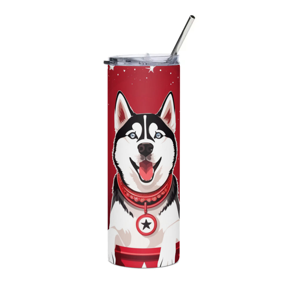 PugMug Custom Siberian Husky Stainless Steel Tumbler