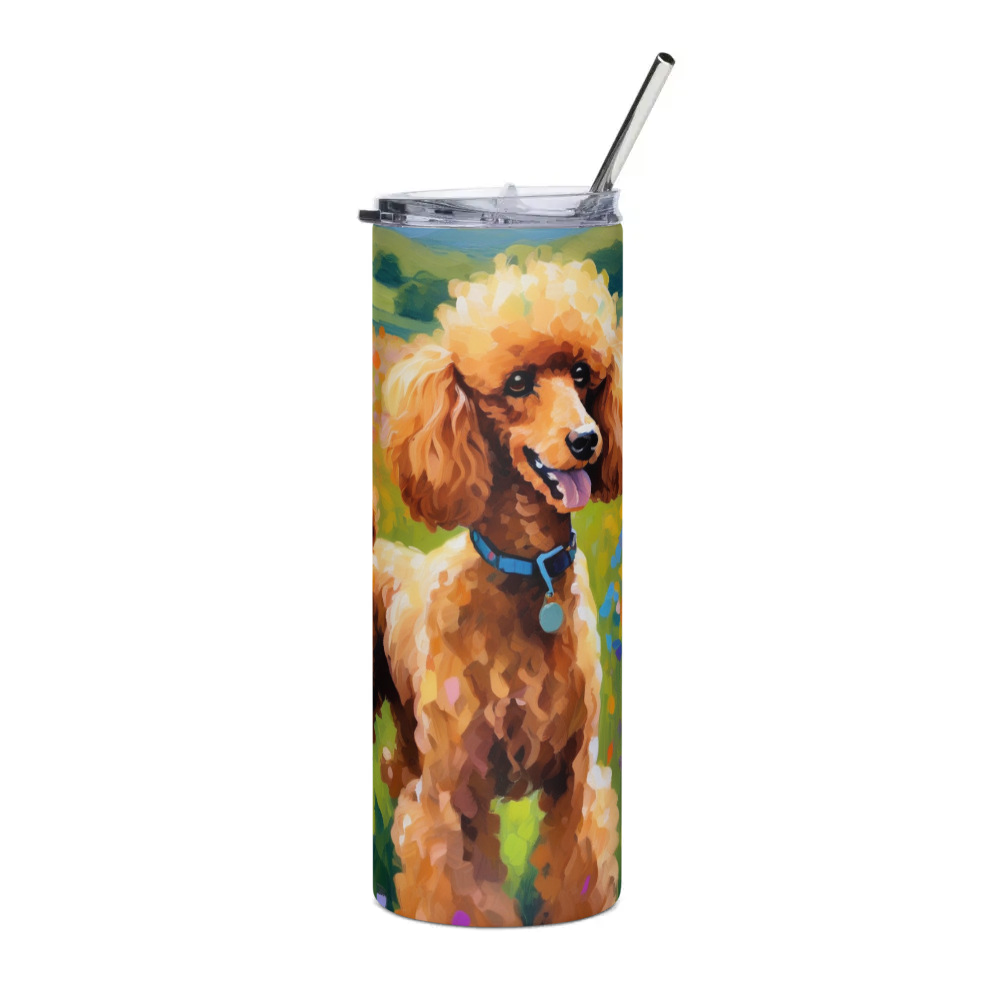 PugMug Custom Tan Poodle Stainless Steel Tumbler