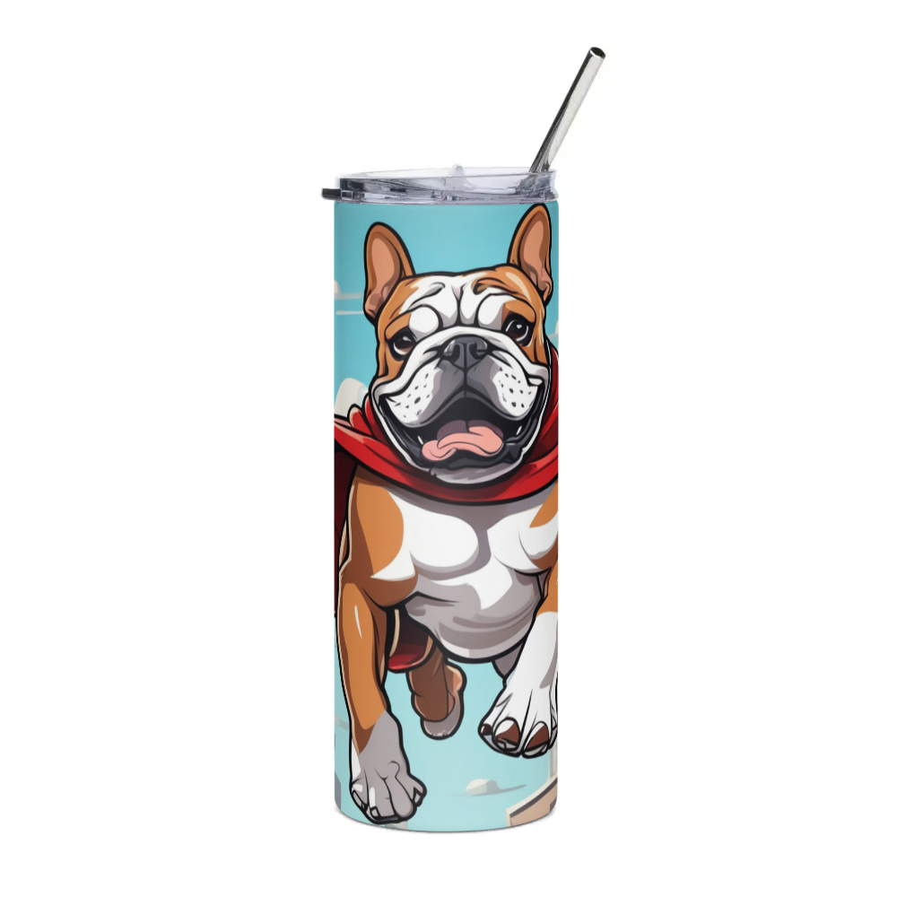 PugMug Custom Bulldog Stainless Steel Tumbler