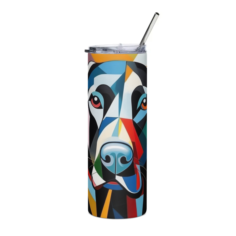PugMug Custom Black Labrador Retriever Stainless Steel Tumbler