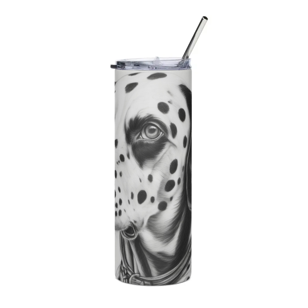 PugMug Custom Dalmatian Stainless Steel Tumbler