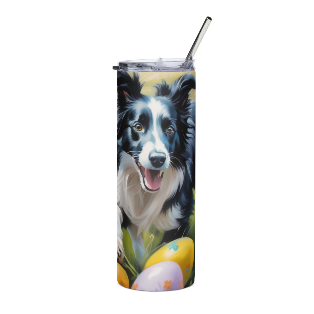 PugMug Custom Border Collie Stainless Steel Tumbler
