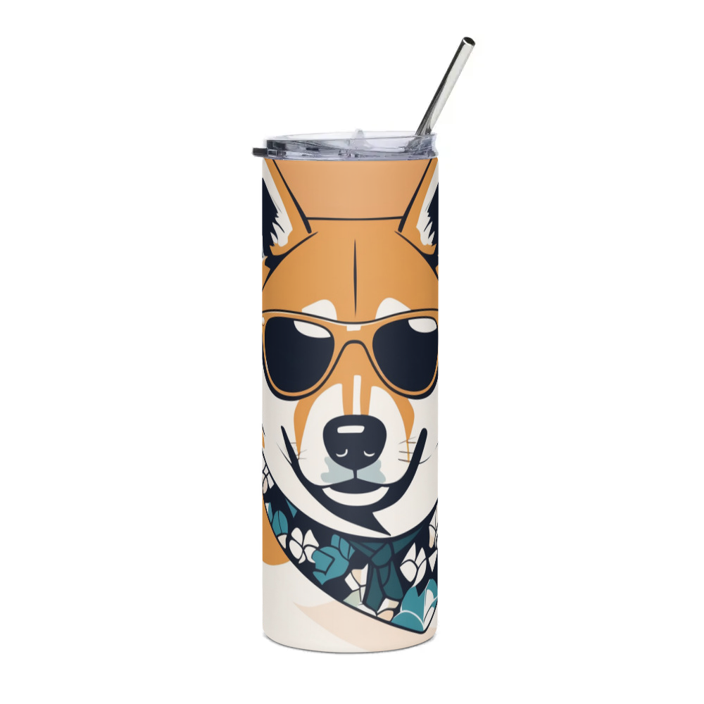 PugMug Custom Shiba Inu Stainless Steel Tumbler