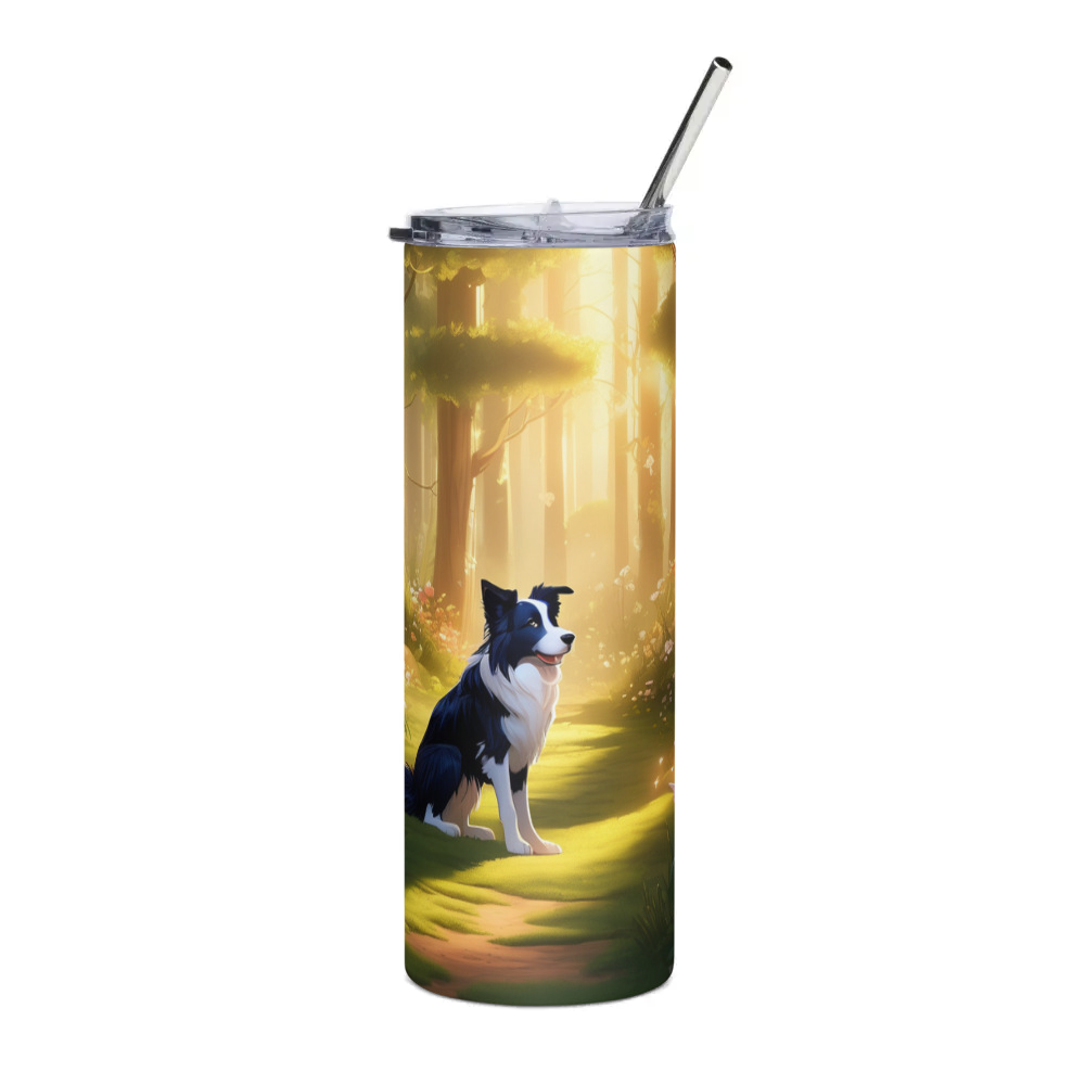 PugMug Custom Border Collie Stainless Steel Tumbler