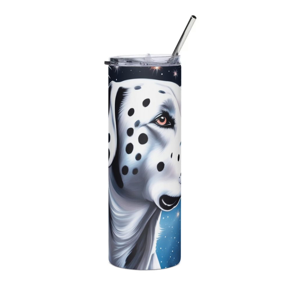 PugMug Custom Dalmatian Stainless Steel Tumbler