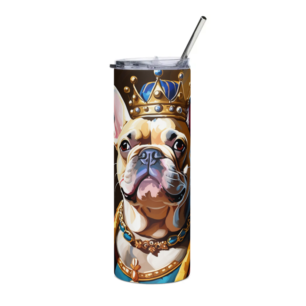 PugMug Custom Tan French Bulldog Stainless Steel Tumbler
