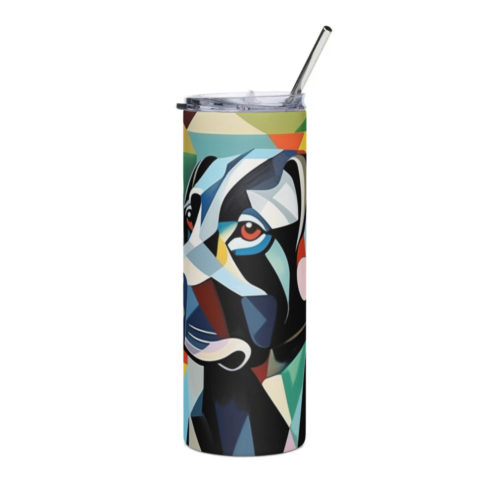 PugMug Custom Black Labrador Retriever Stainless Steel Tumbler
