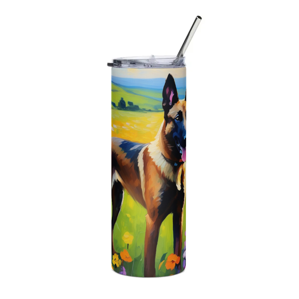 PugMug Custom Belgian Malinois Stainless Steel Tumbler