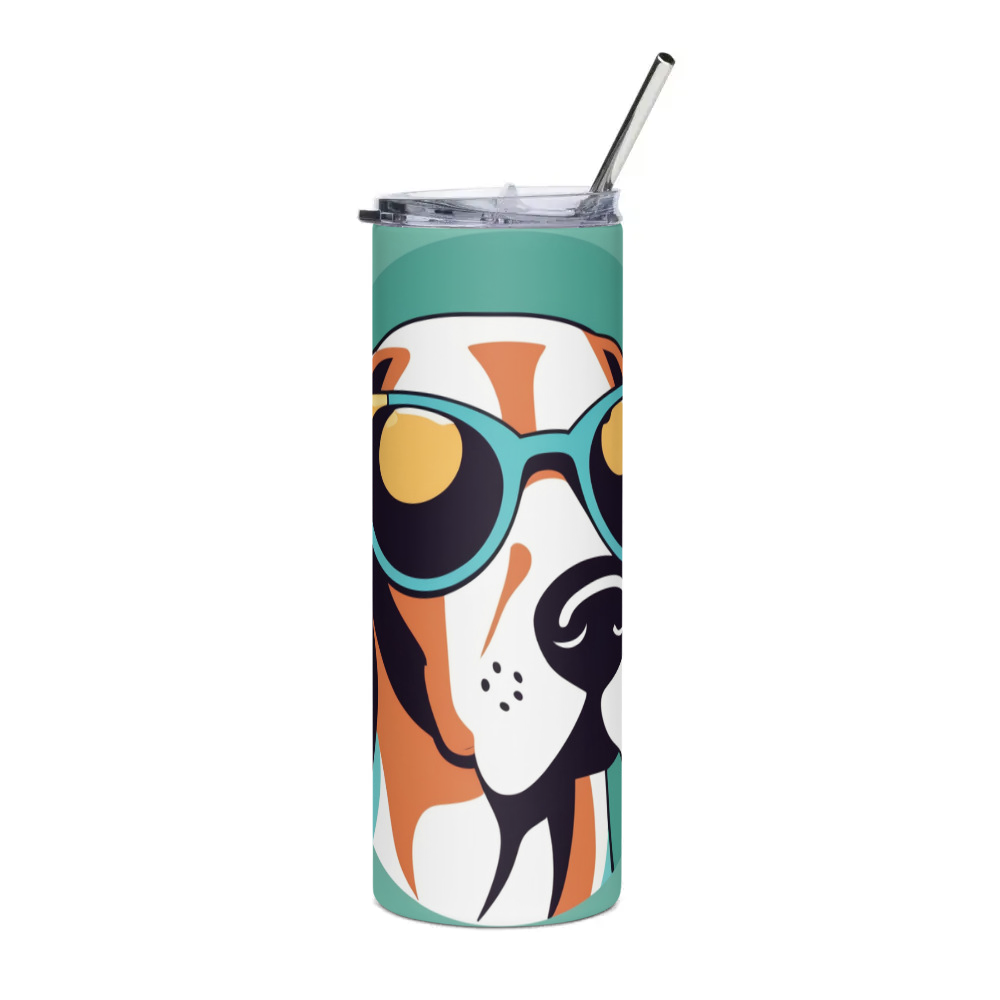 PugMug Custom Pointer Dog Stainless Steel Tumbler