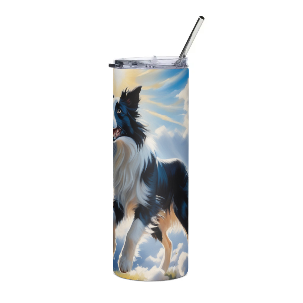 PugMug Custom Border Collie Stainless Steel Tumbler