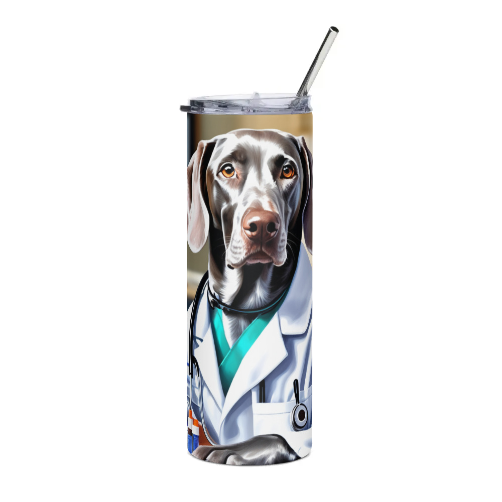 PugMug Custom Weimaraner Stainless Steel Tumbler