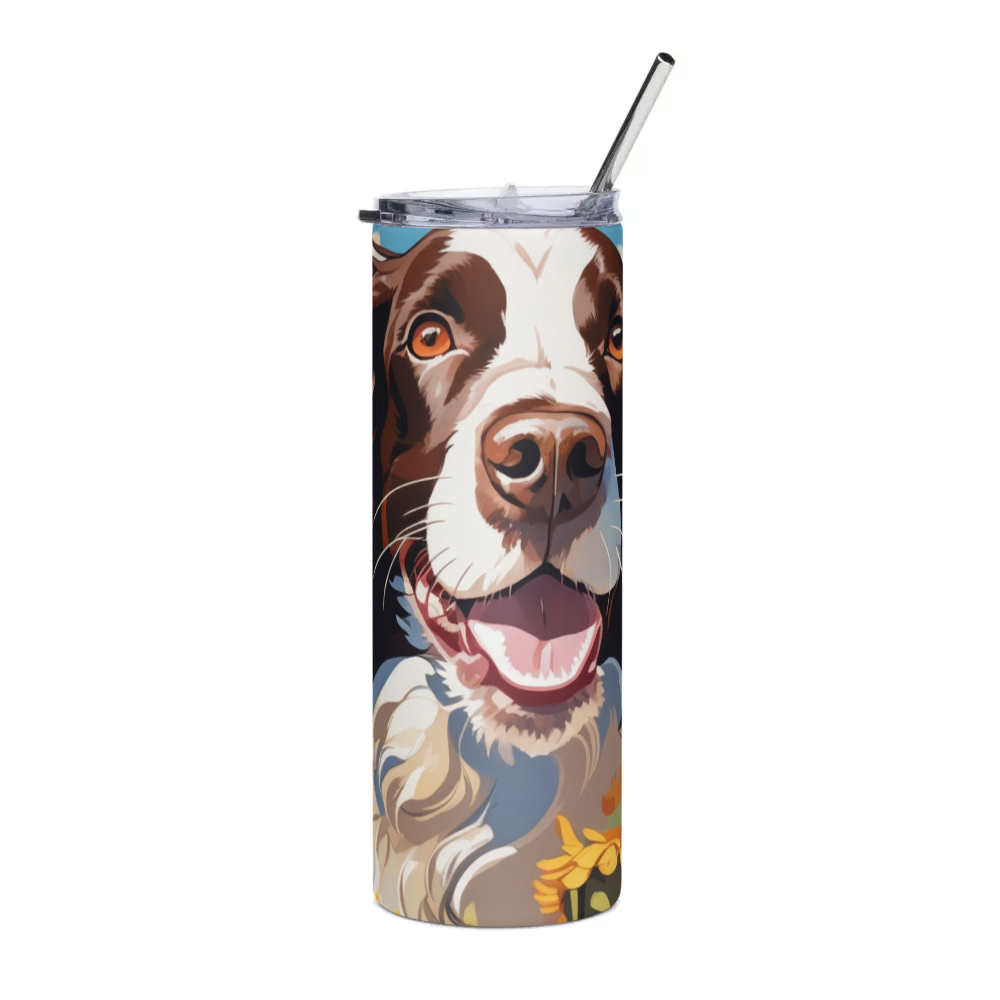 PugMug Custom English Springer Spaniel Stainless Steel Tumbler