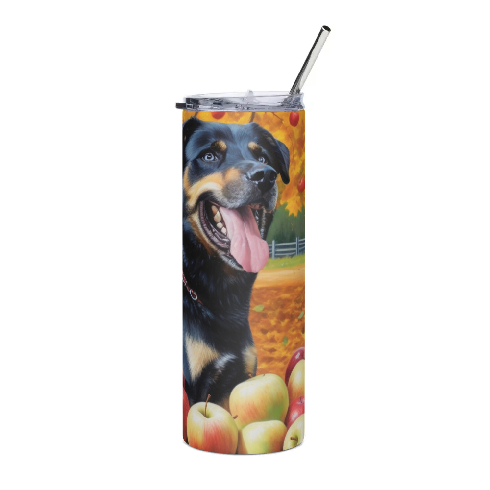 PugMug Custom Blue Stainless Steel Tumbler