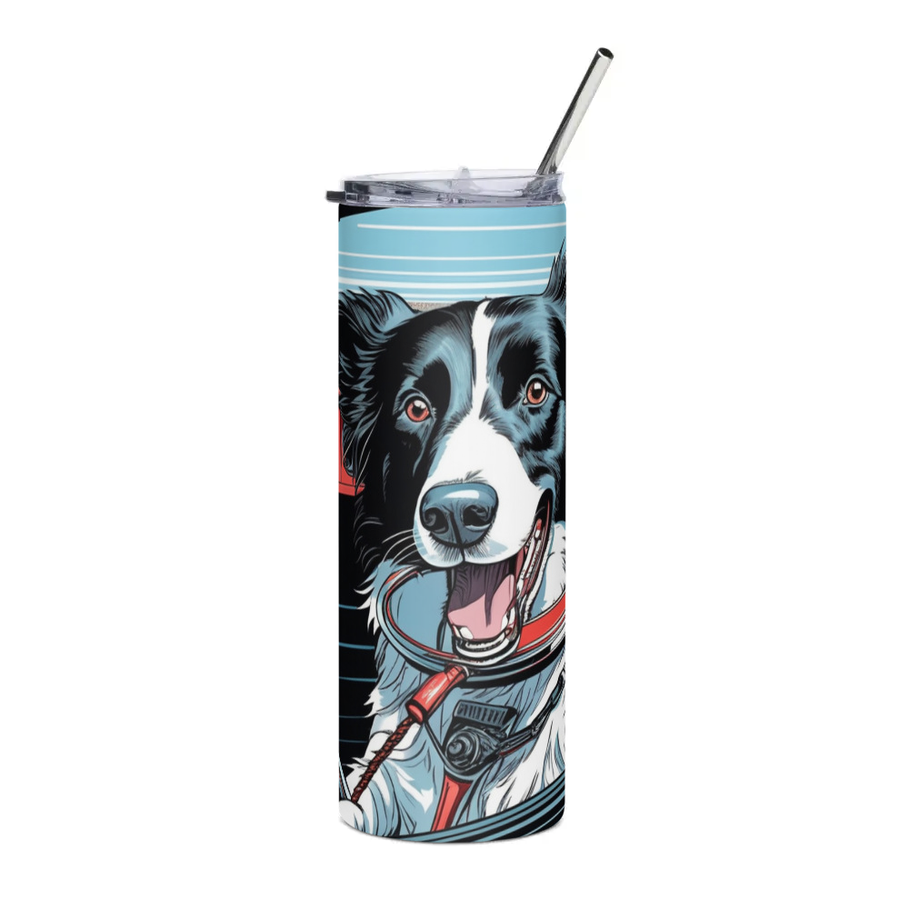 PugMug Custom Border Collie Stainless Steel Tumbler