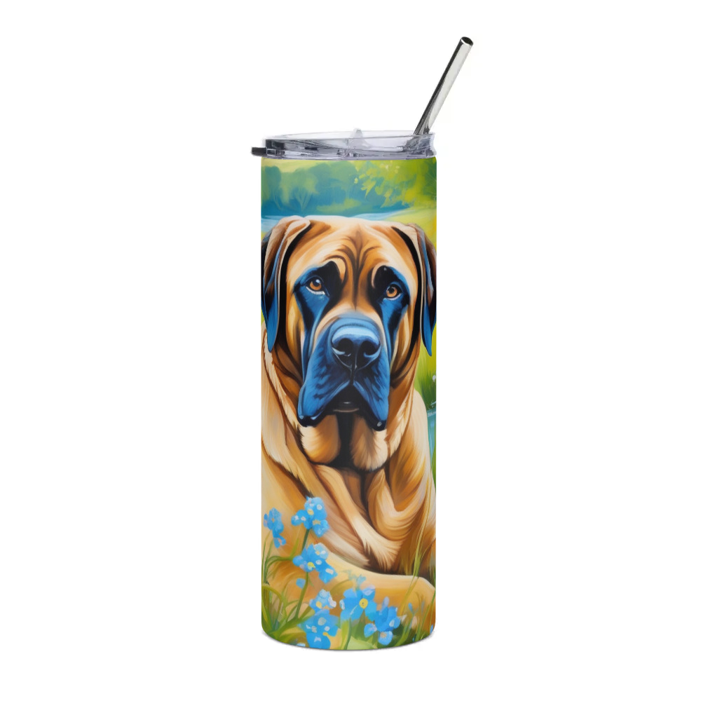 PugMug Custom Mastiff Stainless Steel Tumbler
