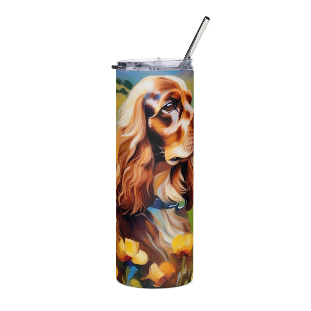 PugMug Custom English Cocker Spaniel Stainless Steel Tumbler