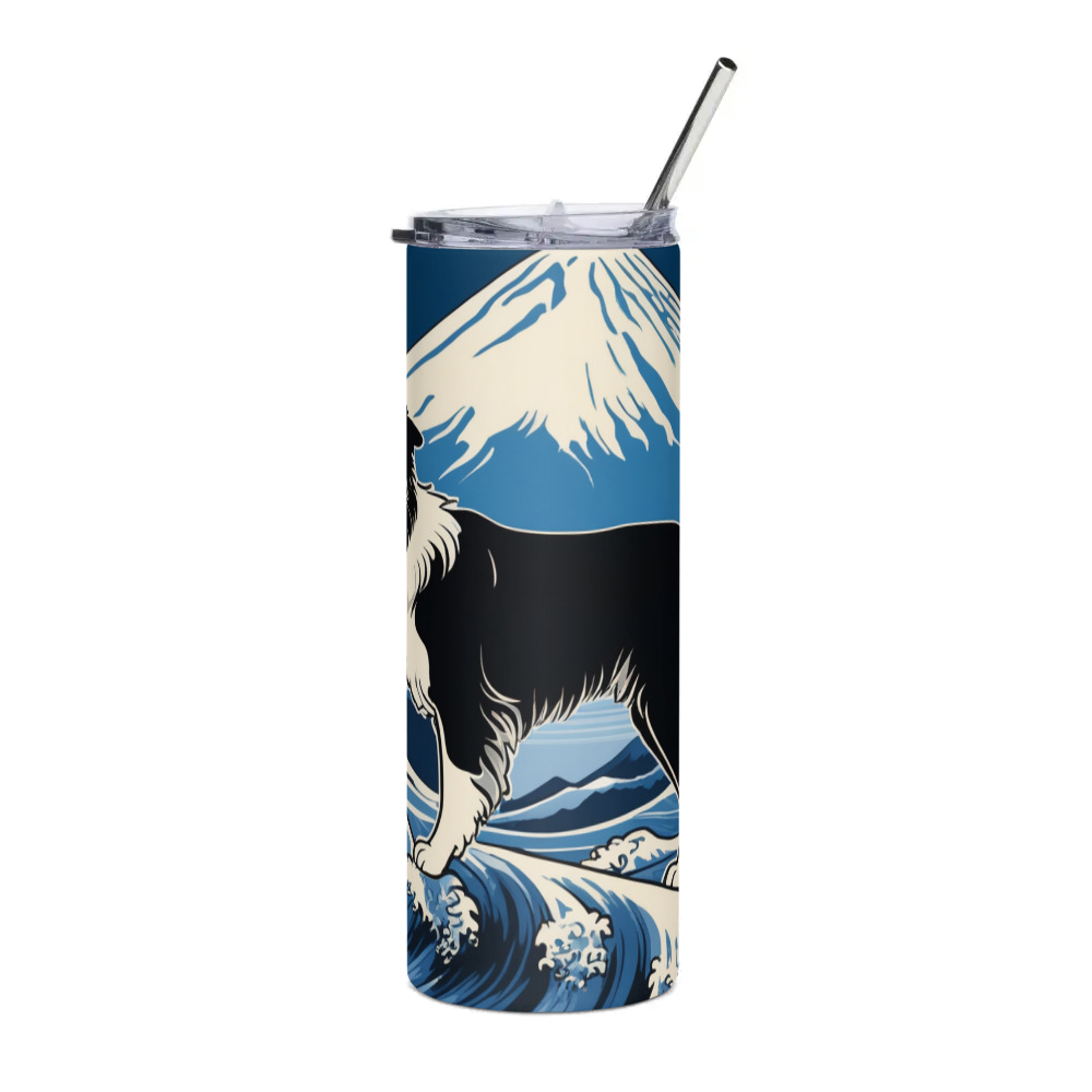 PugMug Custom Border Collie Stainless Steel Tumbler