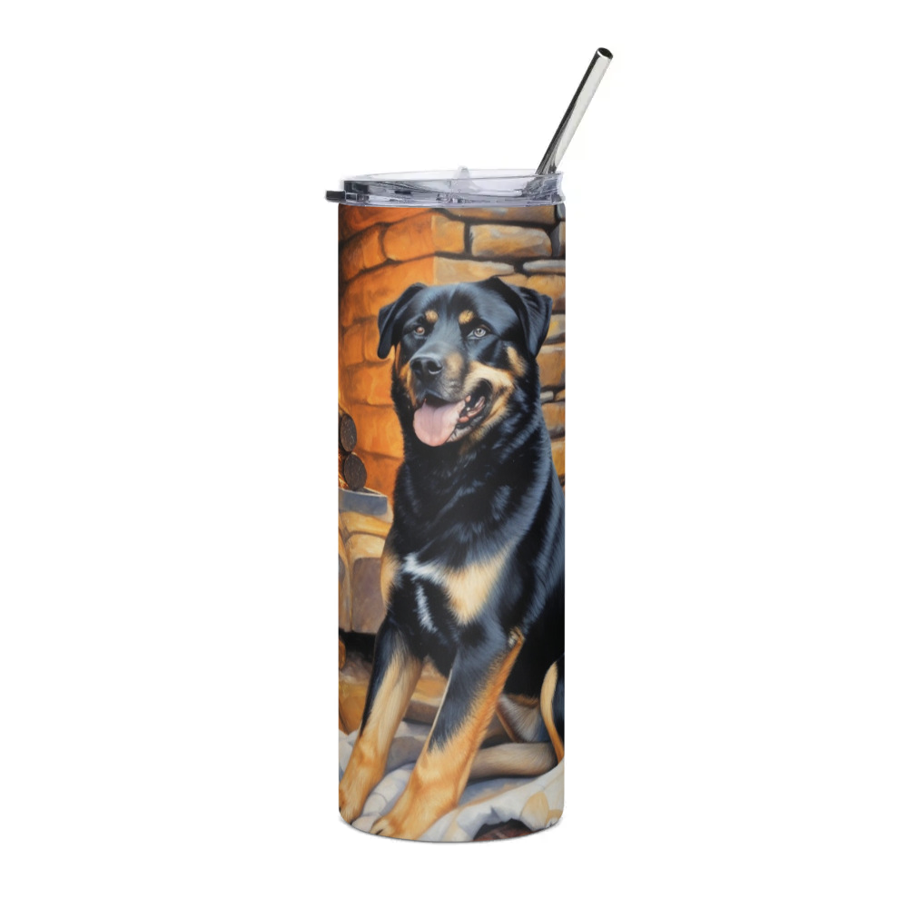PugMug Custom Blue Stainless Steel Tumbler