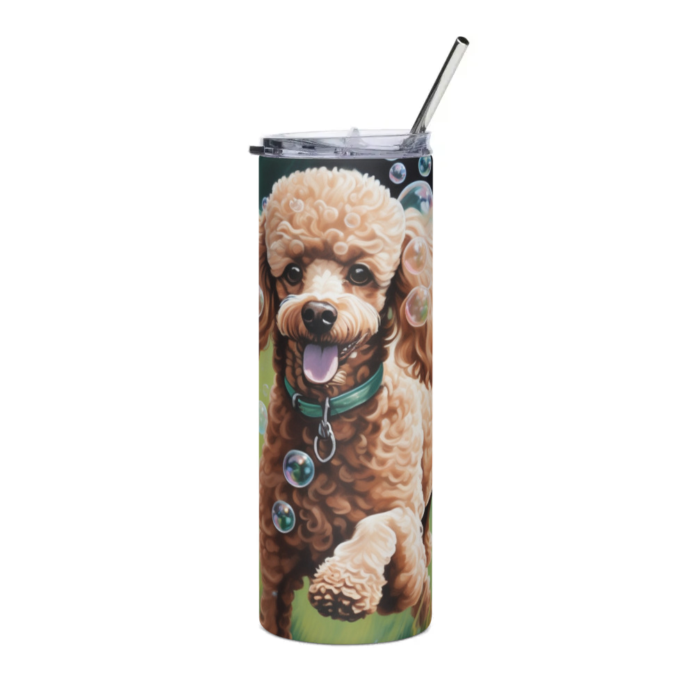 PugMug Custom Tan Poodle Stainless Steel Tumbler